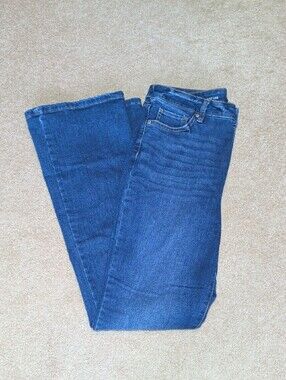 Style & Co. Boot Leg Jeans in Dark Blue Denim